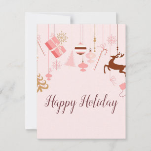 Merveilleuse, Magnifique, Pink Christmas Carte
