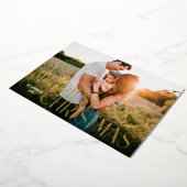 Merveilleuse Noël moderne Photo Foil Carte de vaca (Rotation)