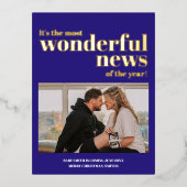 Merveilleuse nouvelle Grossesse Faire-part Noël (Recto)