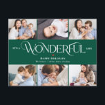 Merveilleuse Vie ÉDITABLE COULEUR Vacances Carte p<br><div class="desc">Célébrez la saison avec cette carte postale de vacances moderne et élégante de Berry Berry Sweet. Également disponible en formats de cartes plates et pliées. Fichier numérique imprimable disponible à l'adresse berryberrysweet.com</div>