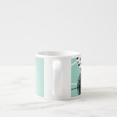 Merveilleux Dandelions bleu Espresso Mug (Dos)