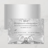 Merveilleux Hiver RSVP Argent (Devant / Derrière)