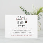 Merveilleux moment de l'année Invitations de Noël (Debout devant)