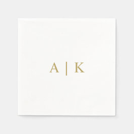 Merveilleux Monogram Servetten Nep Goud