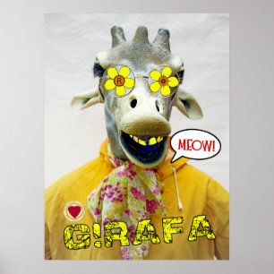 Merveilleux Poster Giraffe/Girafa !