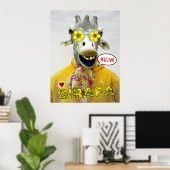 Merveilleux Poster Giraffe/Girafa ! (Bureau à domicile)
