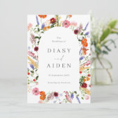 Merveilleux programme de mariage des Fleurs sauvag (Debout devant)