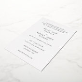 Meryl Elegant Modern Wedding Folie Uitnodiging (Gedraaid)