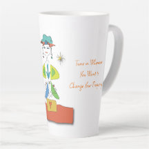 'Meryl' - Tune En Yoga Latte Mug
