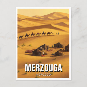 Merzouga Marokko Reizen Briefkaart
