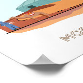 Merzouga poster de voyage ville - voyage au Maroc (Coin)