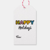 mes 1ères étiquettes cadeaux de chiot de Noël (Dos)