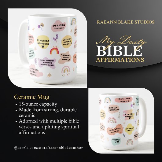 Mes Affirmations Bibliques quotidiennes Mug en cér