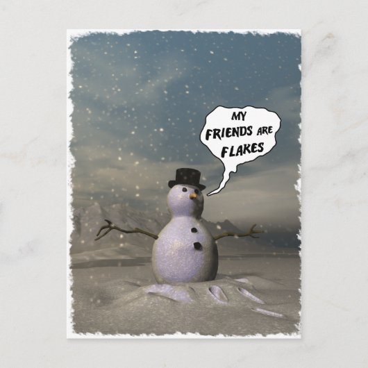 Mes amis sont Flakes Carte postale (Devant)