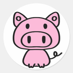 Mes Autocollants Petit Cochonnet Rose