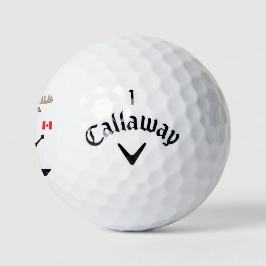 Mes balles de golf d'orignal canadien (Logo)