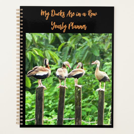 Mes canards sont dans une rangée planificateur ann (Devant)