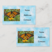 Mes cartes de Papillon-affaires de monarque (Devant / Derrière)