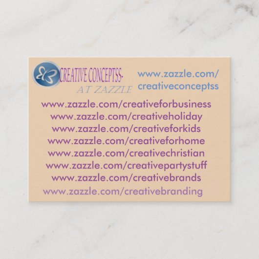 mes cartes de visite faits sur commande de zazzle (Devant)