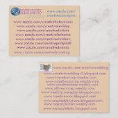 mes cartes de visite zazzle personnalisés (Devant / Derrière)