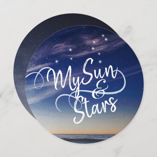 Mes cartes Sun & Stars (Devant / Derrière)