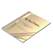 Mes derniers voeux Carnet spiral | Golden Glow (Côté gauche)