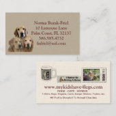 Mes enfants ont le carte de visite 2012 de 4 (Devant / Derrière)