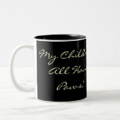 Mes enfants tous ont des pattes ! Tasse de chat (Gauche)