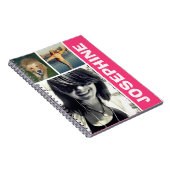 Mes favoris Hot rose photo collage journal (Côté Droit)