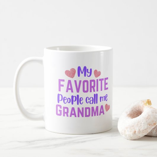 Mes Favoris M'Appelent Grandma Coffee Mug (Avec donut)