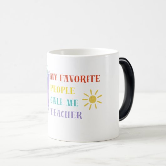 Mes Gens Préférés M'Appelent Mug Enseignant | Mini (Devant droit)