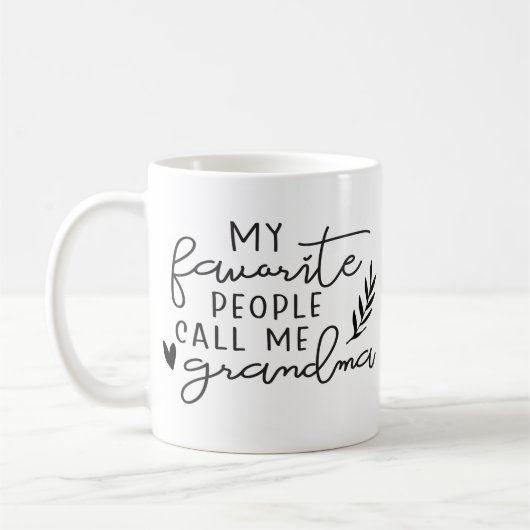 Mes gens préférés m'appellent Grandma Mug (Gauche)