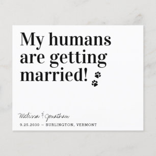 Mes Humains Se Marient Chien Enregistrer Les Carte