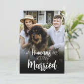 Mes humains se marient Faire-part de mariage (Debout devant)