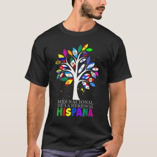 Mes Nacional de La Herencia Hispana vlaggenstaat T-shirt