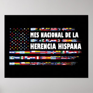 Mes Nacional de la Herencia Hispania Poster