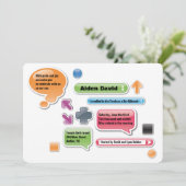 MES PARENTS SONT LAME Bat Bar Mitzvah Invitation (Debout devant)