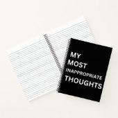 Mes pensées les plus inappropriées carnet drôle (Intérieur)