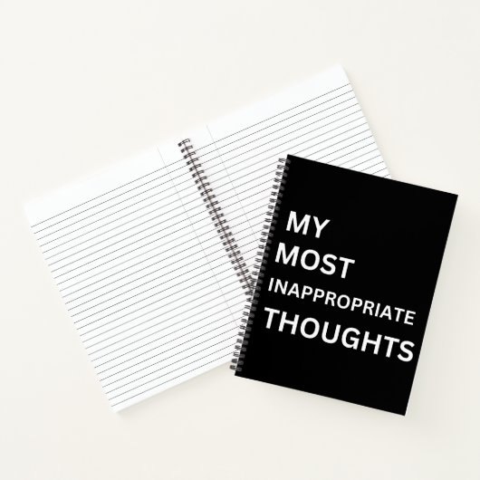 Mes pensées les plus inappropriées carnet drôle (Intérieur)