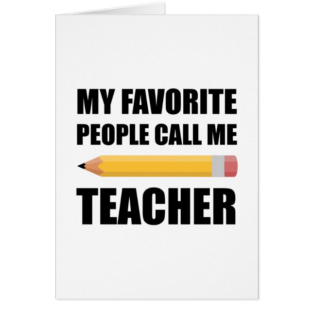 Mes personnes préférées m'appellent professeur (Devant)