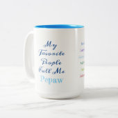 Mes personnes préférées m'appellent… tasse faite (Devant gauche)