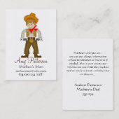 Mes petites cartes de maman de cowboy (Devant / Derrière)