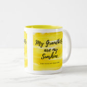 "Mes petits-enfants sont mon soleil" 11oz mug (Devant droit)