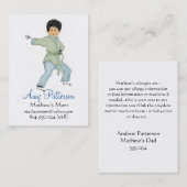 Mes peu de cartes de maman de karaté (Devant / Derrière)