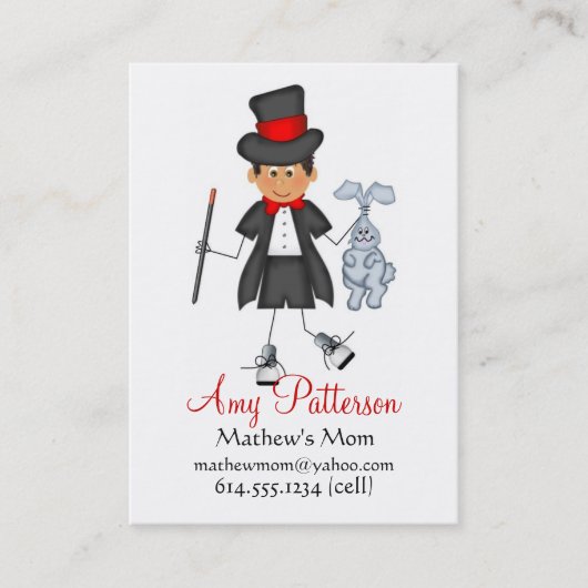 Mes peu de cartes de maman de magicien d'avenir (Devant)