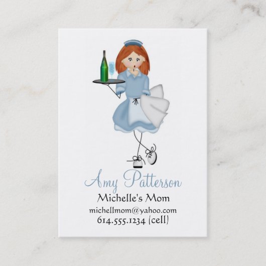 Mes peu de cartes de maman de serveuse d'avenir (Devant)
