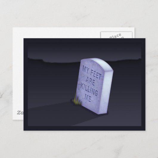 Mes pieds me tuent Carte postale (Devant / Derrière)
