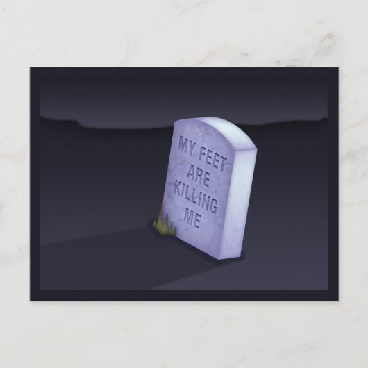 Mes pieds me tuent Carte postale (Devant)