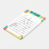 Mes plans Post-It Notes : Planifiez votre journée (Incliné)