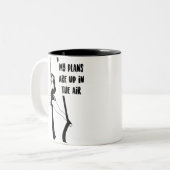 Mes plans sont en l'air - Mug de café (Devant gauche)